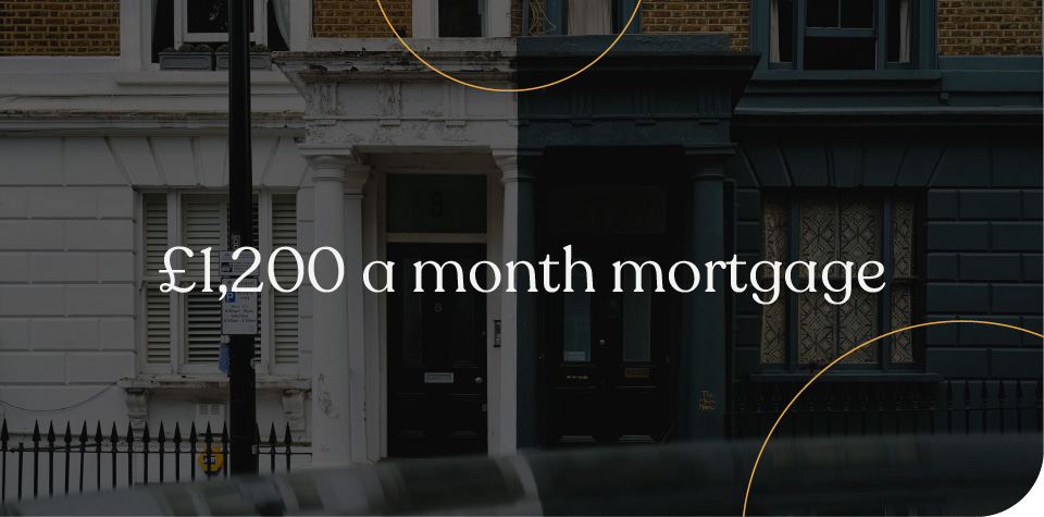 £1,200 a month mortgage