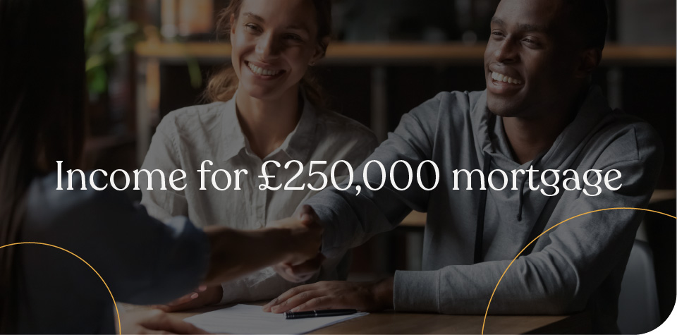 Income for £250,000 mortgage