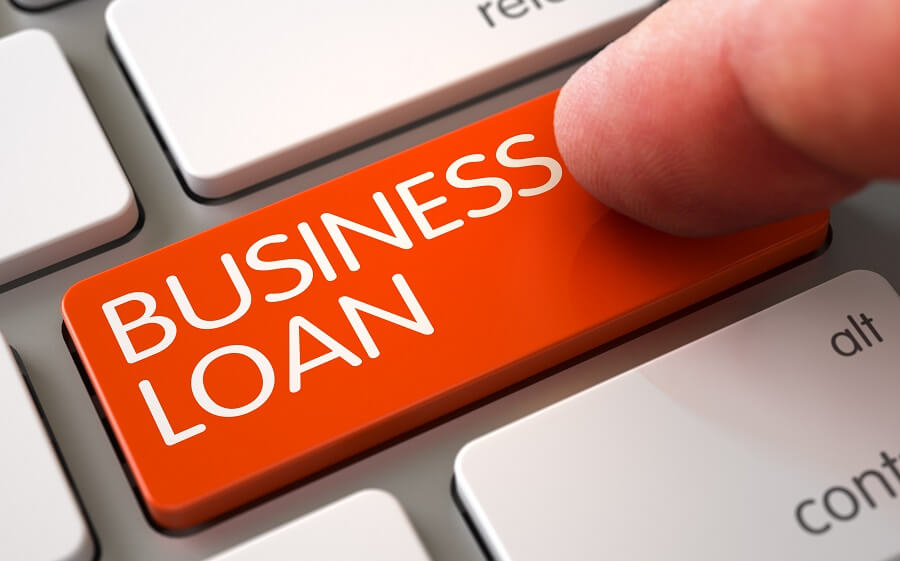 business loan orange button